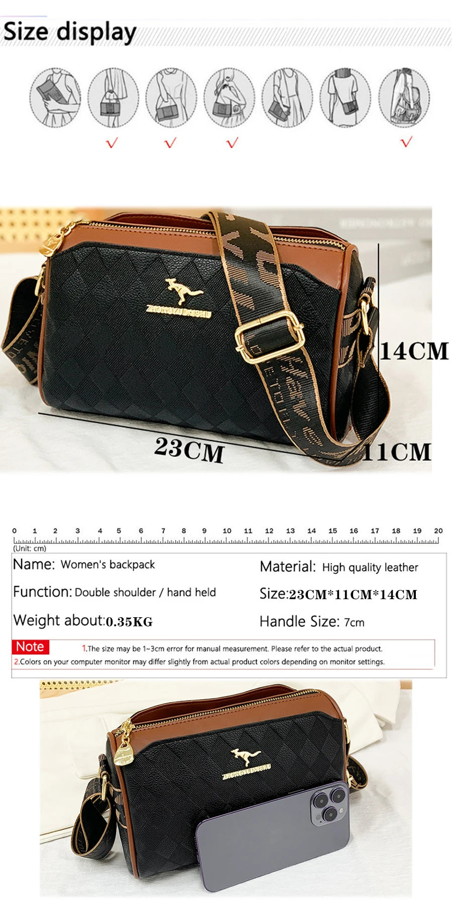 Luxe de haute qualité femmes Sac de messager célèbre concepteur dame sacs à bandoulière à la mode à carreaux à la mode bandoulière Bolsas Sac A