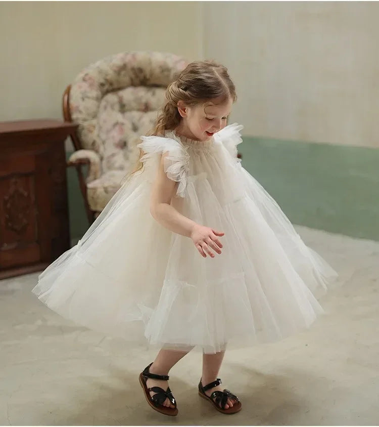 Robe d'été pour bébé fille, tenue de fête d'anniversaire, tutu