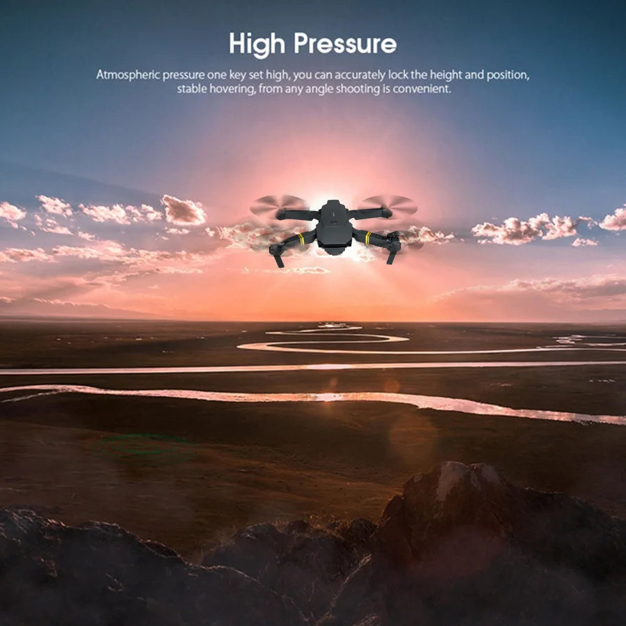 Drone haute définition E88/E58 4K, photographie aérienne, avion RC Intelligent à hauteur fixe, avion à quatre axes, jouets pour enfants garçons
