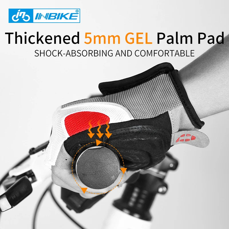 INBIKE antichoc GEL Pad gants de cyclisme demi doigt gants de Sport hommes femmes été vélo gymnase Fitness gants vtt gants IF239