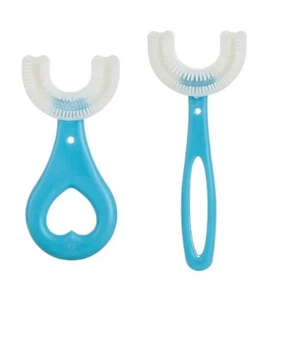 Brosse à dents en Silicone pour bébé, 360 degrés, en forme de U, anneaux de dentition, brosse pour bébé, soins buccaux, nettoyage