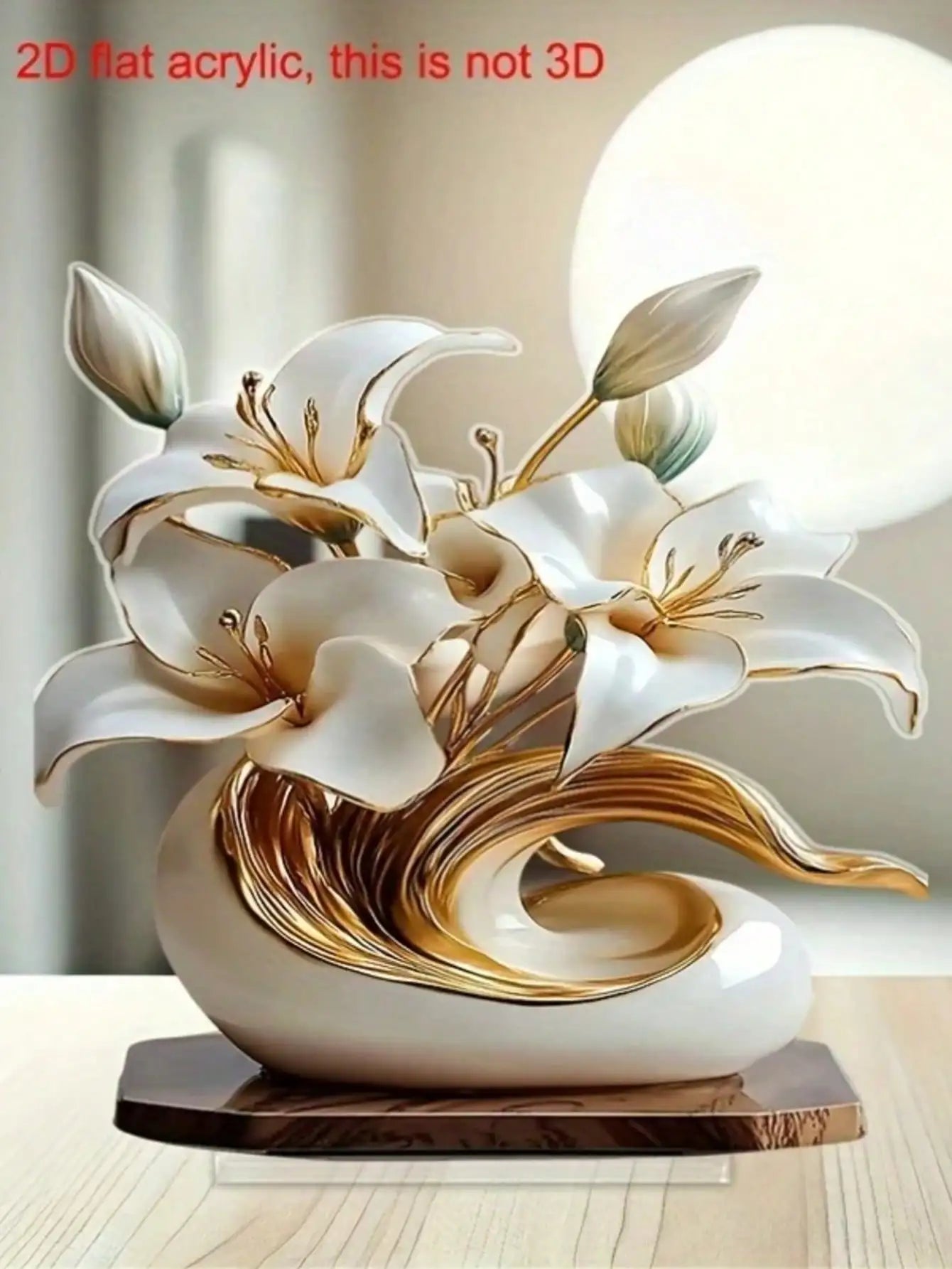 Décoration florale de Table, Plaque de bureau, adaptée à la décoration du salon, de la chambre à coucher, d'étude et du bureau, 1 pièce