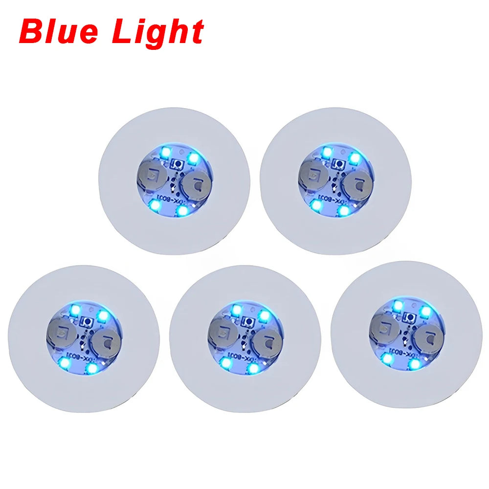 Autocollants de bouteille colorés Shoous Cowijk, lumières LED pour cocktail, maison, fête de mariage, décoration de table de Noël, 3 modes, 1 pièce, 5 pièces