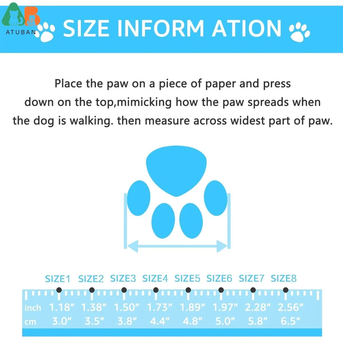ATUBAN Chaussures pour chiens, sandales pour chaussons chauds, bottes d'extérieur pour chiens, chaussons antidérapants et imperméables pour l'hiver, jour enneigé et été
