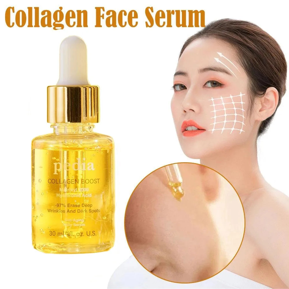 Sérum visage au collagène pour femme, hydratant, boost avancé, liaison, essence, soins du visage