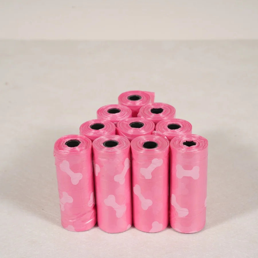 10 rouleaux/150 sacs de déchets pour chiens avec parfum, jolis sacs de déchets pour chiens, divers parfums au choix, différentes couleurs, combinaisons mignonnes