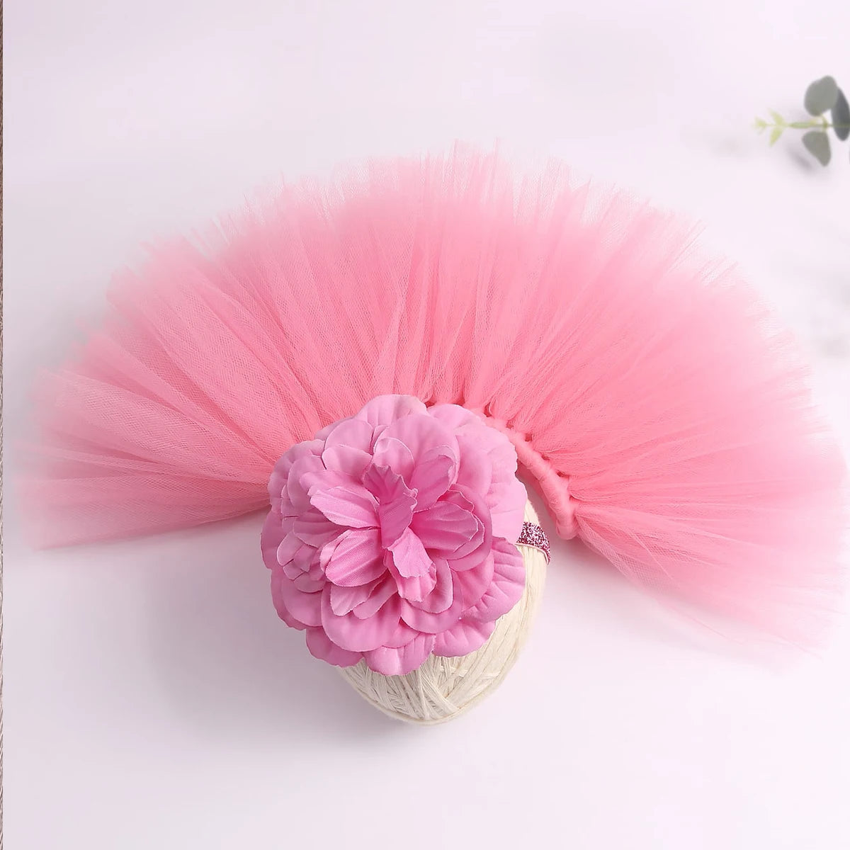 Ylsteed – tenues de photographie pour nouveau-né fille, jupe Tutu faite à la main avec bandeau fleuri, vêtements de princesse, accessoires Photo pour bébé fille