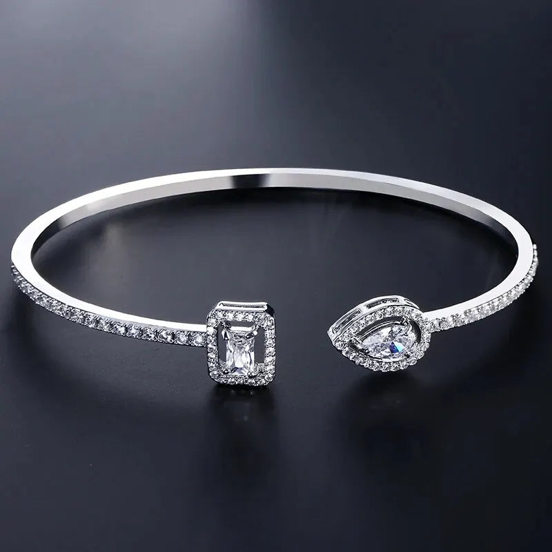Bracelets de manchette en or géométrique pour femmes, bijoux de fête INS, mode cubique, contre-indiqué, luxe, documents