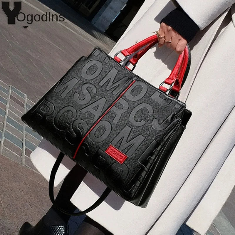 Sacs à bandoulière décontractés en cuir PU pour femmes, sac à main fourre-tout de luxe pour dames, grande capacité, sac initié au voyage