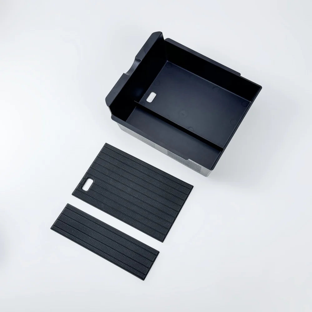 Boîte de rangement pour Console centrale Tesla, nouveau modèle Y 2025, lancement Juniper modèle 3 Highland 2024, boîte d'accoudoir, coussinet supérieur et inférieur en Silicone