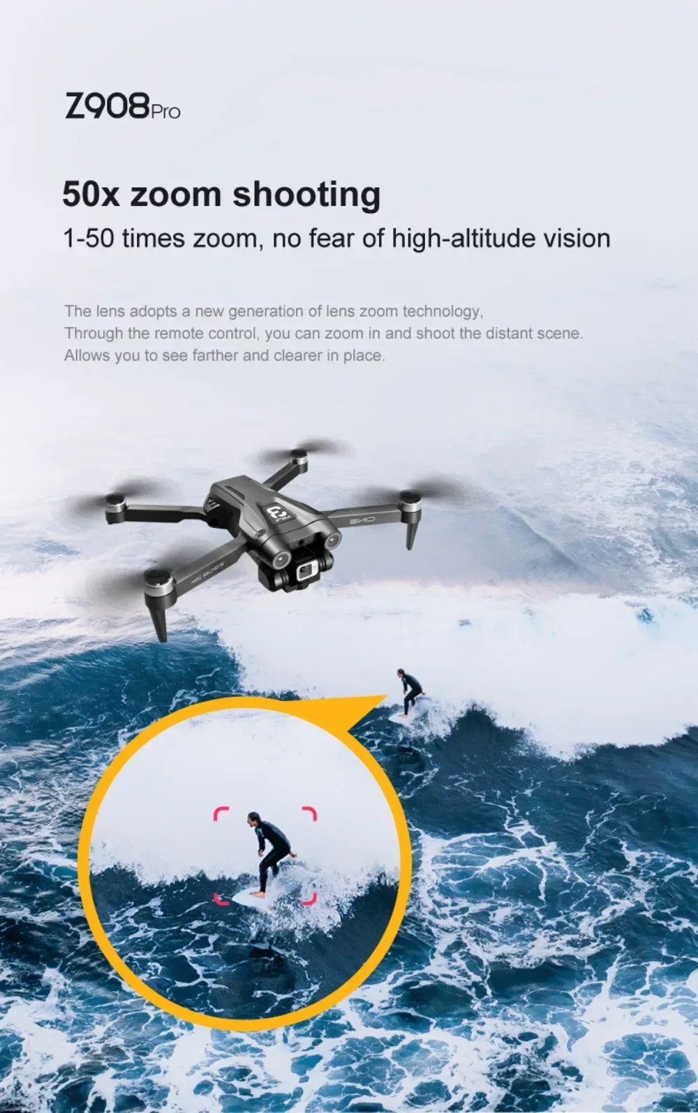 Xiaomi-Drone ATA JIA Z908 Pro /MAX 8K ESC 4K, professionnel, localisation de flux optique, évitement d'obstacles à 3 côtés, jouets quadricoptères