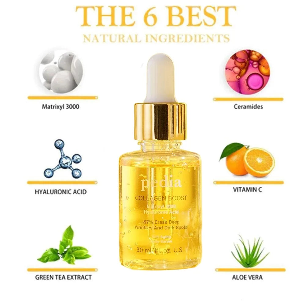 Sérum visage au collagène pour femme, hydratant, boost avancé, liaison, essence, soins du visage