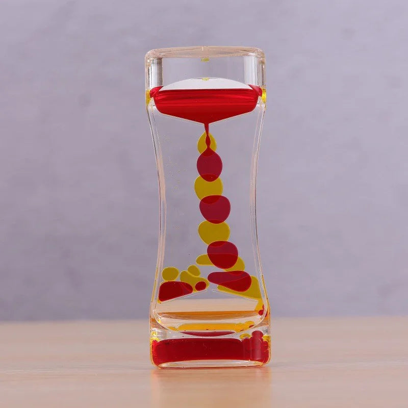 Barboteur à mouvement liquide, sablier, minuterie, jouets sensoriels pour enfants et adultes, accessoires anti-Stress, décoration de bureau et de maison, 1 pièce