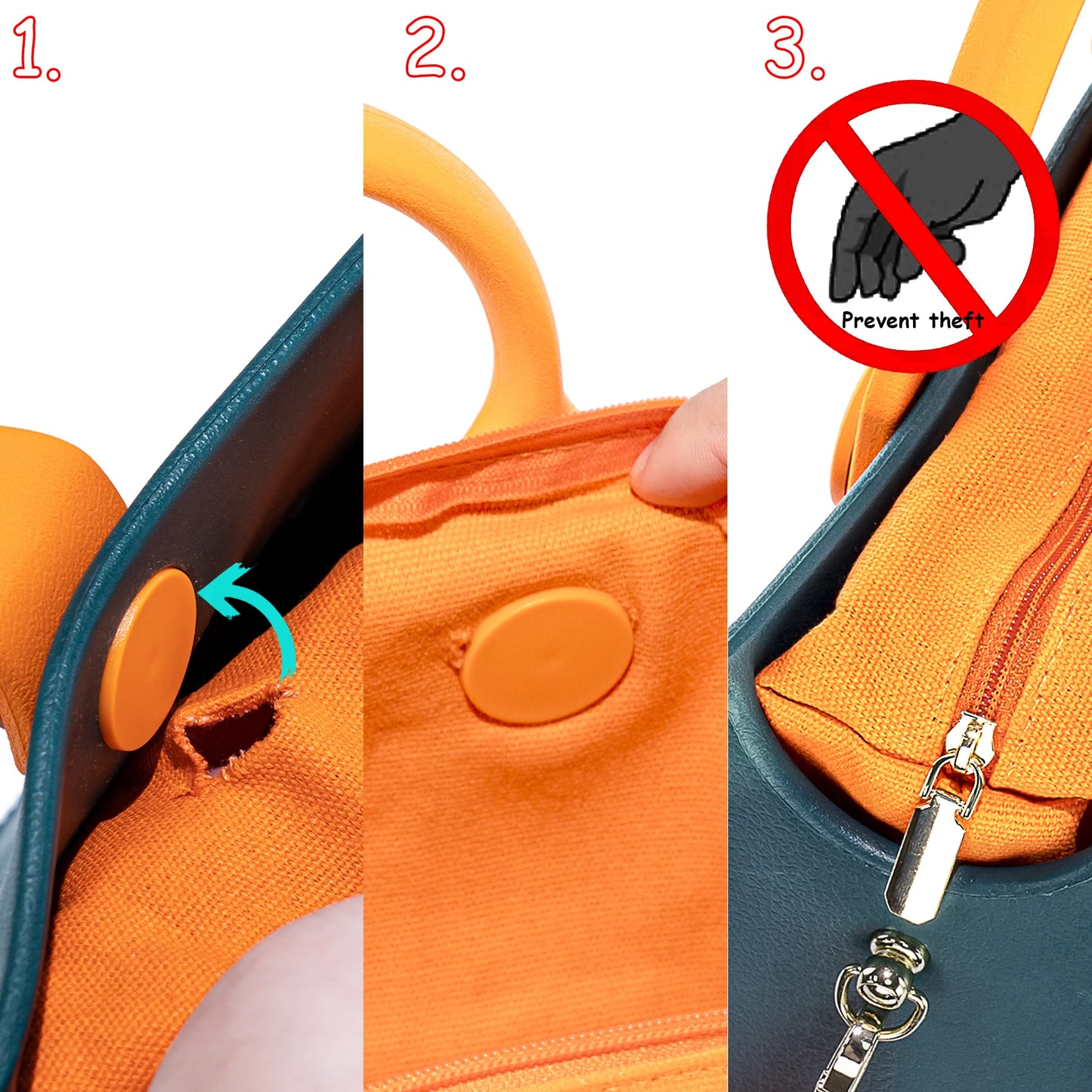 EVA grand sac à bandoulière en cuir sac à main fourre-tout sac de rangement pour femmes décontracté sac de plage étanche trou ajustement charme sac de rangement de mode