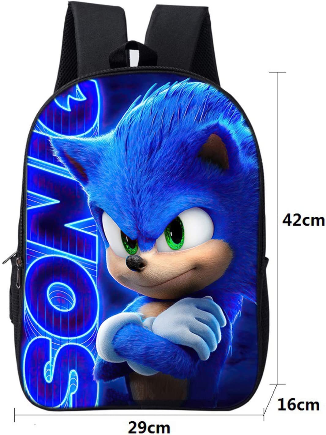 Sac à Dos d'École Primaire et Secondaire Sonic Bly IC pour Enfant, Nouvelle Collection