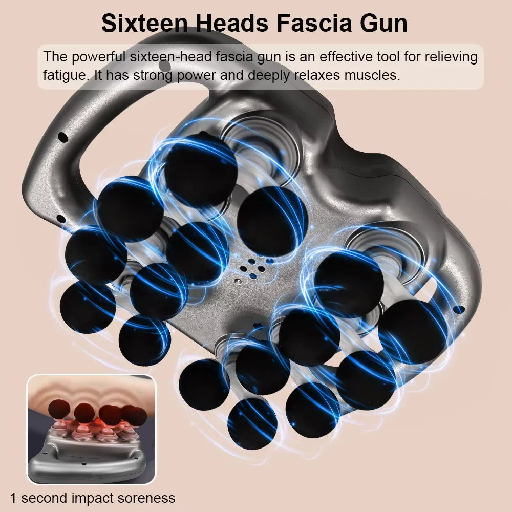 Pistolet de Massage musculaire Fascia, haute fréquence, Machine de Massage du dos, du corps, de la taille, électrique professionnel, pour les épaules et les jambes