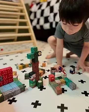Décennie s de Construction Magnétiques pour Garçon et Fille, Ensemble de Cube Magnétique, Modèle de Bricolage, Jouet Sensoriel STEM, pour Enfant de 3 Ans et +