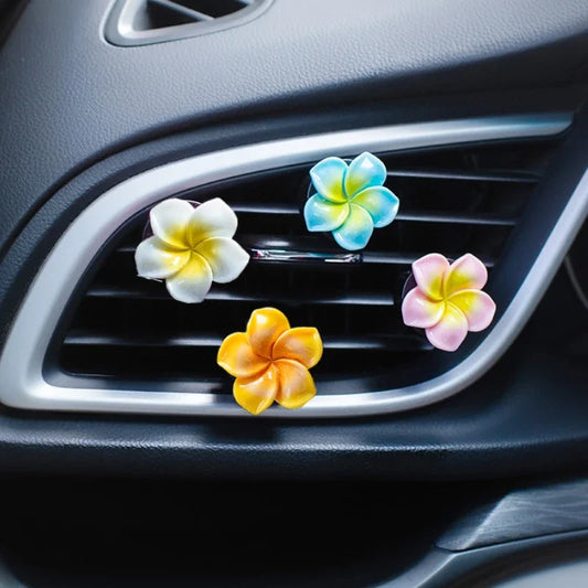 Clip de décoration de parfum de sortie de climatisation de voiture, ornement en forme de fleur, accessoires de décoration de voiture