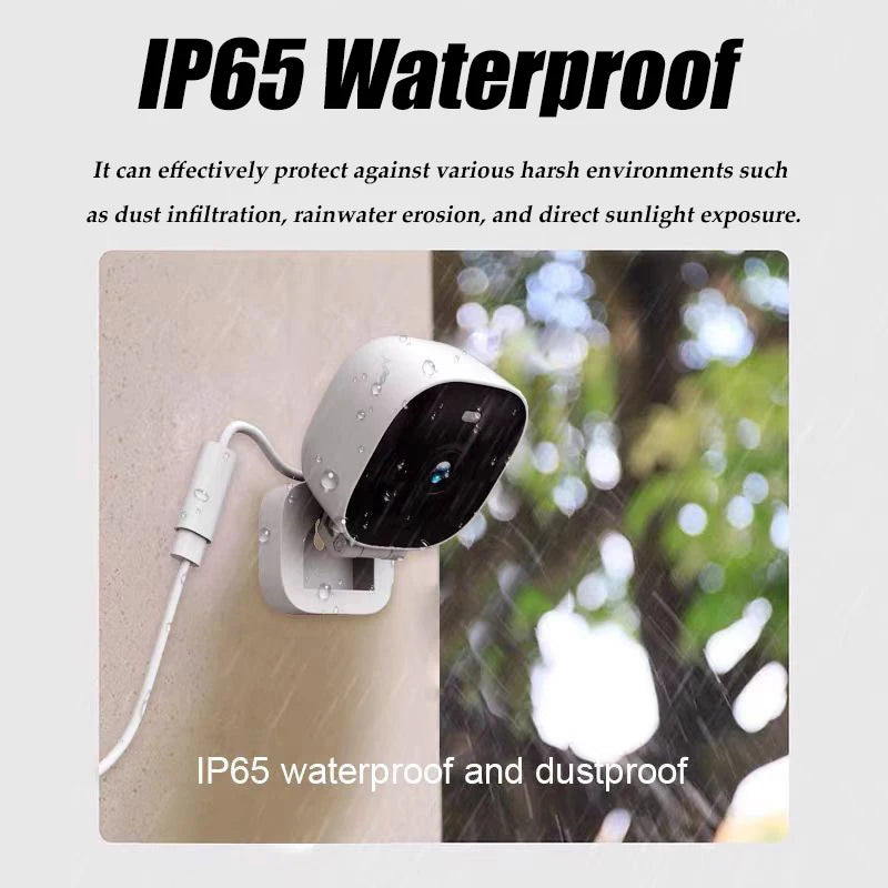 Xiaomi 4K Mini caméra de sécurité couleur Vision nocturne moniteur WiFi IP65 étanche détection de mouvement Surveillance avec Audio bidirectionnel