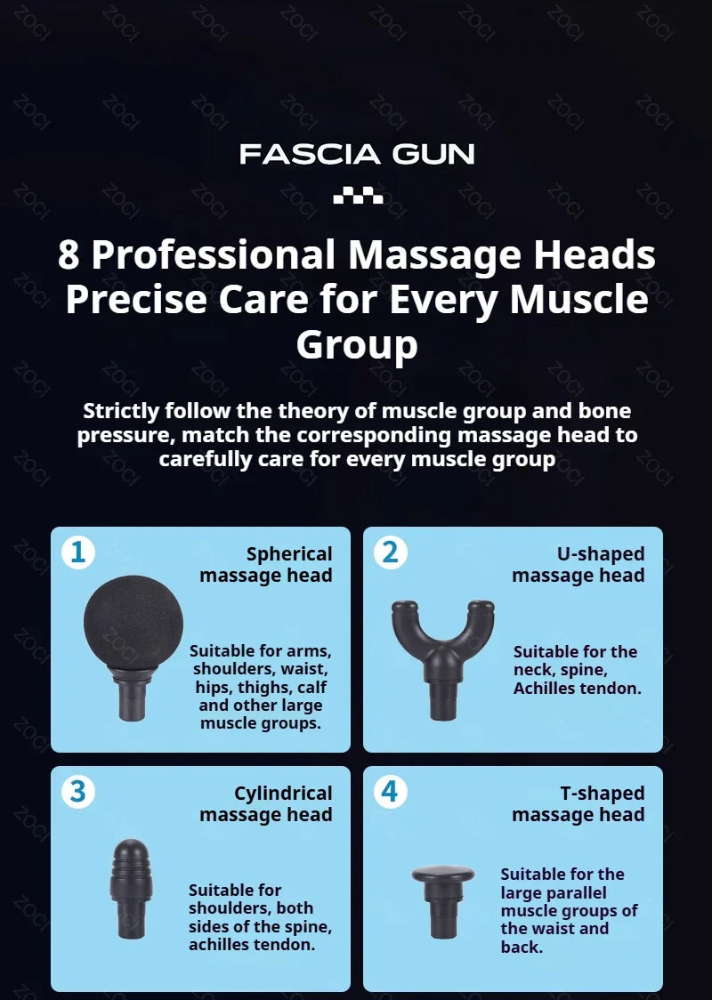Mini pistolet de Massage Portable à 99 niveaux, pistolet à Fascia portatif, affichage numérique, masseur musculaire par Vibration, masseur de tissus profonds pour le corps