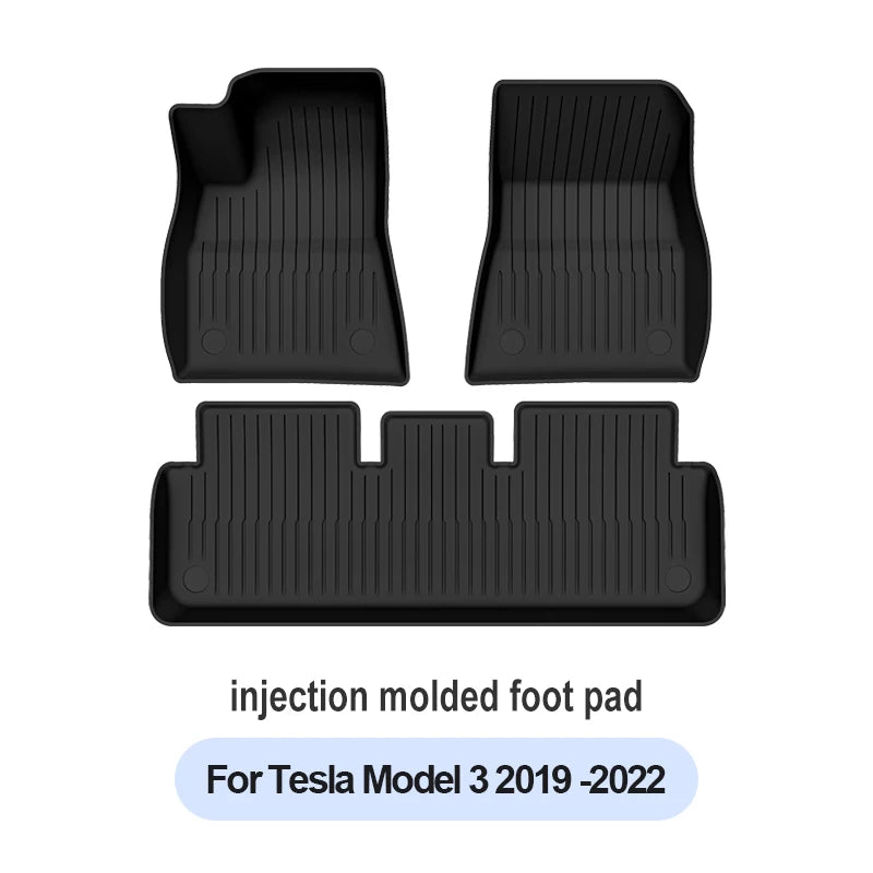 Polymères de coffre de voiture pour les placements, modèle Y, modèle 3, haute terre, 2021-2024, polymères de bagages, TPE, étanche, antidérapant, ensemble de revêtements de sol
