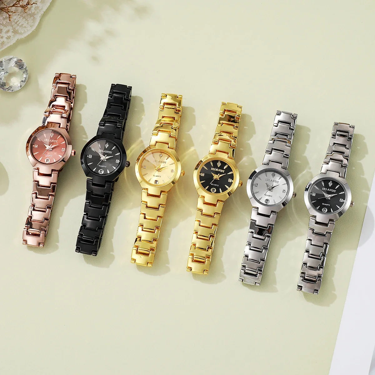 1PC Surprise mystère montre boîte aveugle-luxe femmes montres mode petit cadran calendrier montre à Quartz Reloj Mujer (sans boîte)