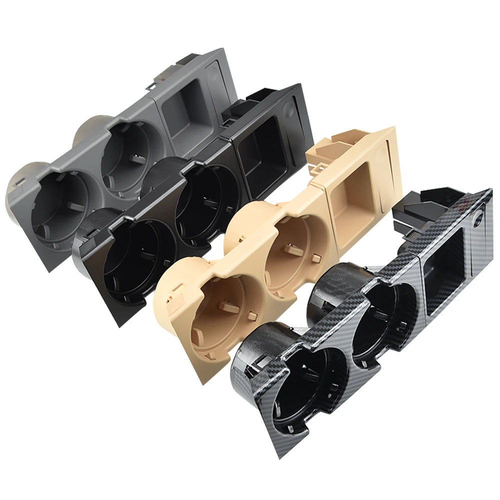 Nouveau Double trou style de voiture Console centrale avant boîte de rangement pièce de monnaie + porte-gobelet pour BMW E46 série 1999-2006 51168217953