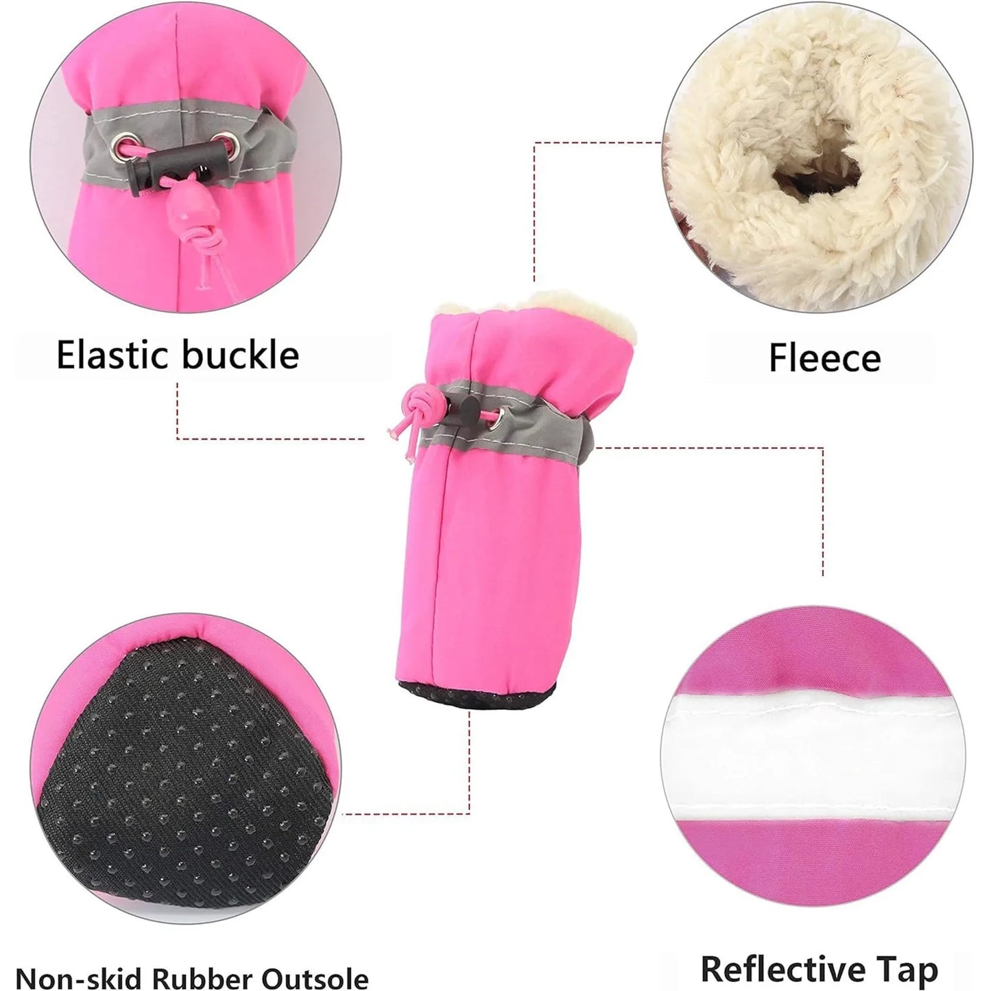 Pet chiot extérieur intérieur bottes anti-dérapant chaussures pour animaux de compagnie bottes chien chaussettes imperméable chiot chien bottes de pluie chien chaussures patte gardes
