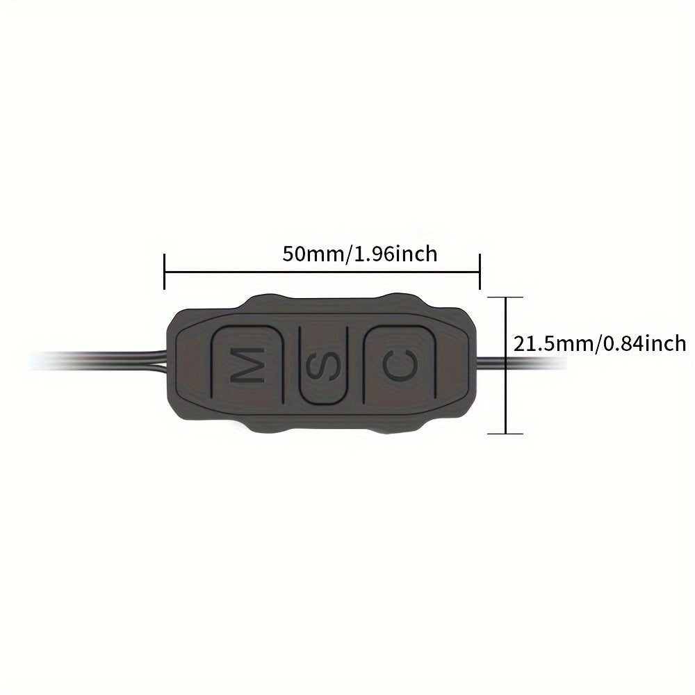5V 3 Pin ARGB Controller Cable - Advanced RGB Lighting Control, Seamless Sync, Compact Handheld Operation, and Extended Lengthen Cable - Universally Compatible for Customizing Cooling Fan Light Strips