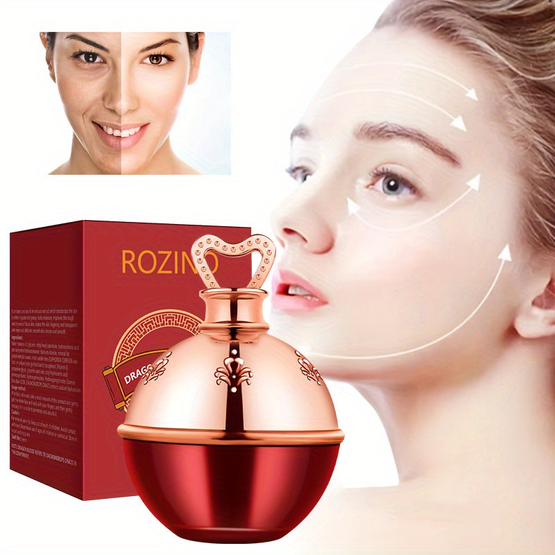 ROZINO Kirin Dragon's 15g Moisturizing Face Cream - Unisex Adult Hypoallergenic Lotion with Vitamin E, Glycerin & Collagen - Fades Fine Lines, Deep Hydration & Skin Brightening for All Skin Types