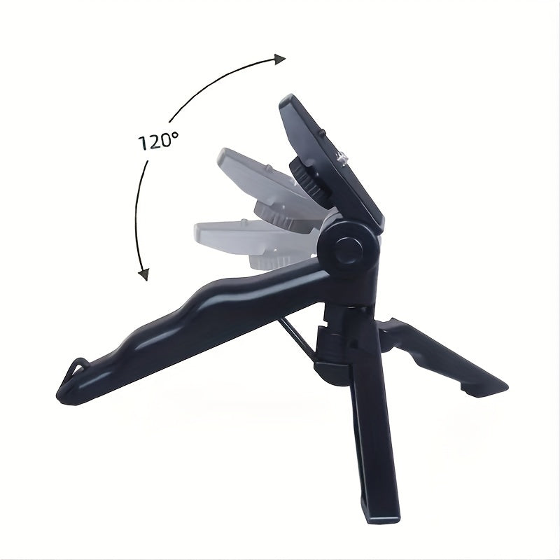 5-in-1 LED Lighting Master - Ultra-Stable Tripod Stand for Handheld Selfies, Interviews & More - Portable, Pivoting, Adjustable Brightness - Perfect for On-The-Go Content Creators