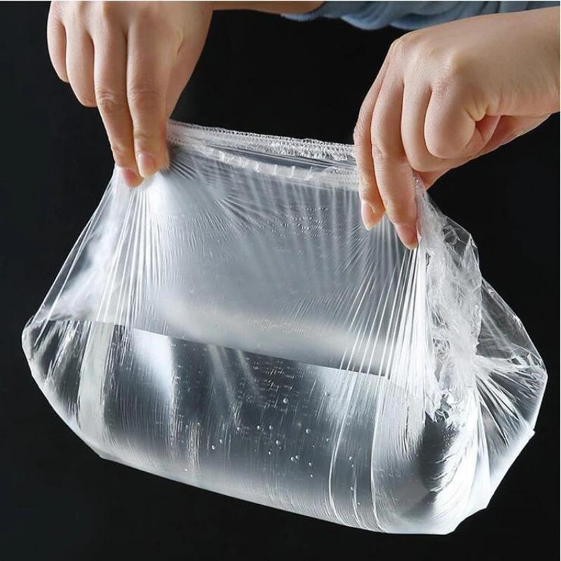300pcs Elastic Plastic Food Wrap Covers – Reusable Stretch-to-Fit Food Preservation Bags for Bowls, Produce, and Fruits – Versatile Kitchen Storage Solution, BPA-Free Clear Plastic, Keep Fresh Accessories for Home Use