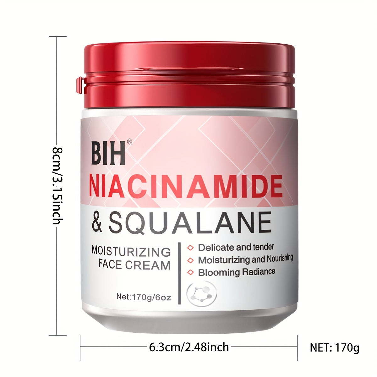 Niacinamide Squalane Mask, Contains Niacinamide, Plant Squalane, Plant Essence Extract, Deep Hydration, Moisturizing, Moisturizing, Face Cream, Autumn And Winter Facial Care Cream, Gift for Family