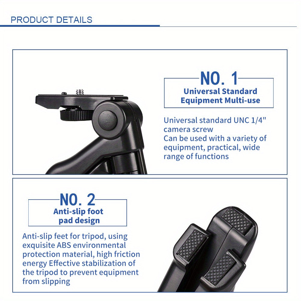 5-in-1 LED Lighting Master - Ultra-Stable Tripod Stand for Handheld Selfies, Interviews & More - Portable, Pivoting, Adjustable Brightness - Perfect for On-The-Go Content Creators