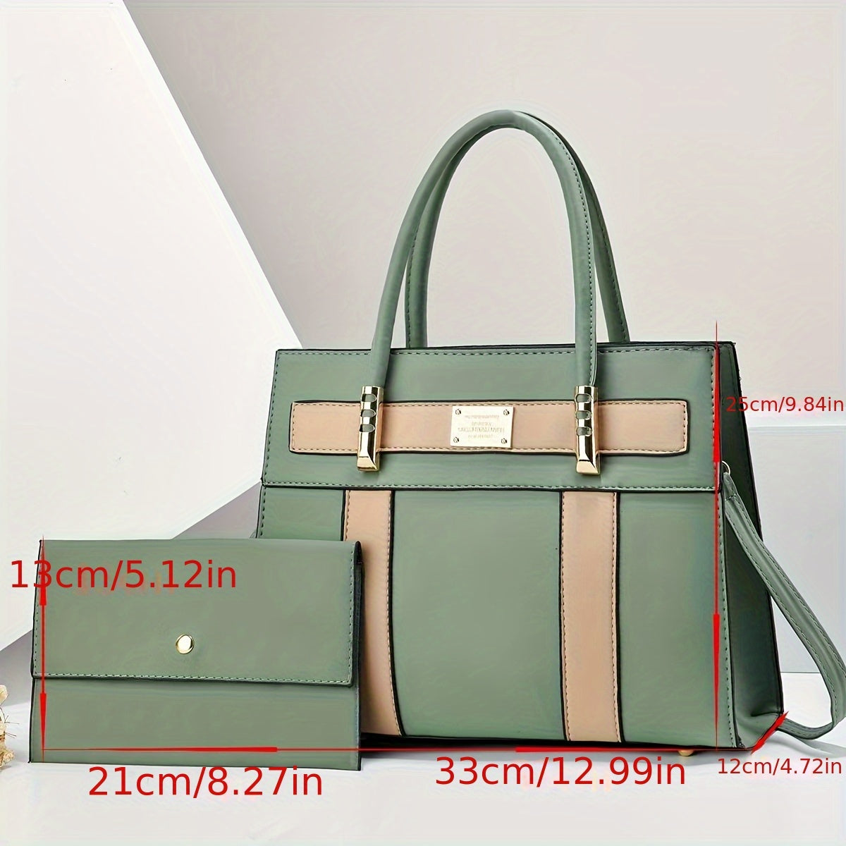 Women's Large Capacity Handbag - Purse with Zipper Closure, Elegant Everyday & Formal Bag in Bright Pink/Khaki/Red/Green/Blue/Yellow/Black - Spacious Tote for Work, Travel, Parties, Ladies Handbags, Elegant Handbag, Polyester