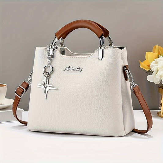 Stylish Versatile Trendy Handbag, Shoulder Bag, Crossbody Bag, Perfect for Gifting to Family and Elders, Suitable for Shopping and Travel, with Multiple Inner Pockets and Removable Strap