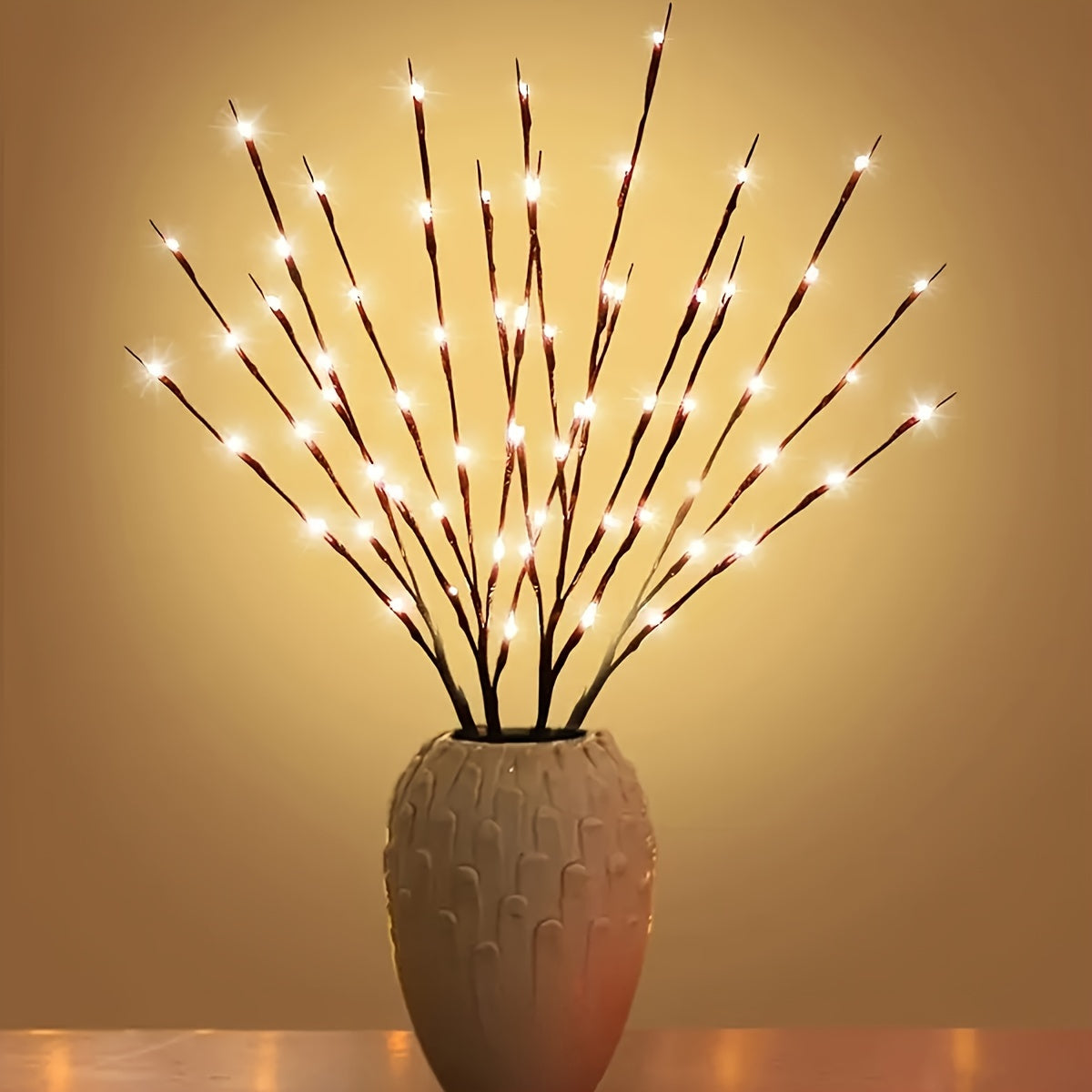 1pc 20 LED Branch Lights, Indoor Decoration Lighting For Weddings, Birthdays, Christmas Fairy Lights, With Branch Design (No Batteries, Please Bring Your Own 2 AA Batteries)