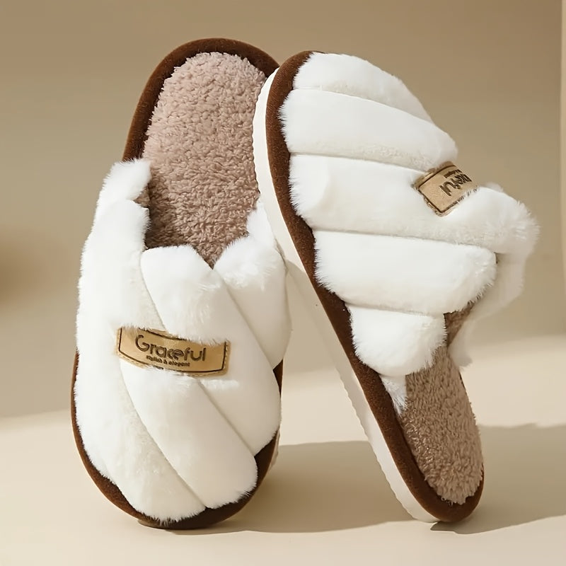Women'S Soft Indoor Striped EVA Slippers - Comfortable, Quiet, and Comfortable for Home or Casual Wear, All-Season Use, Fabric Upper and Insole, EVA Sole, Slip-On Design, Allseason Slippers | Stripe Pattern | EVA Sole Slipper