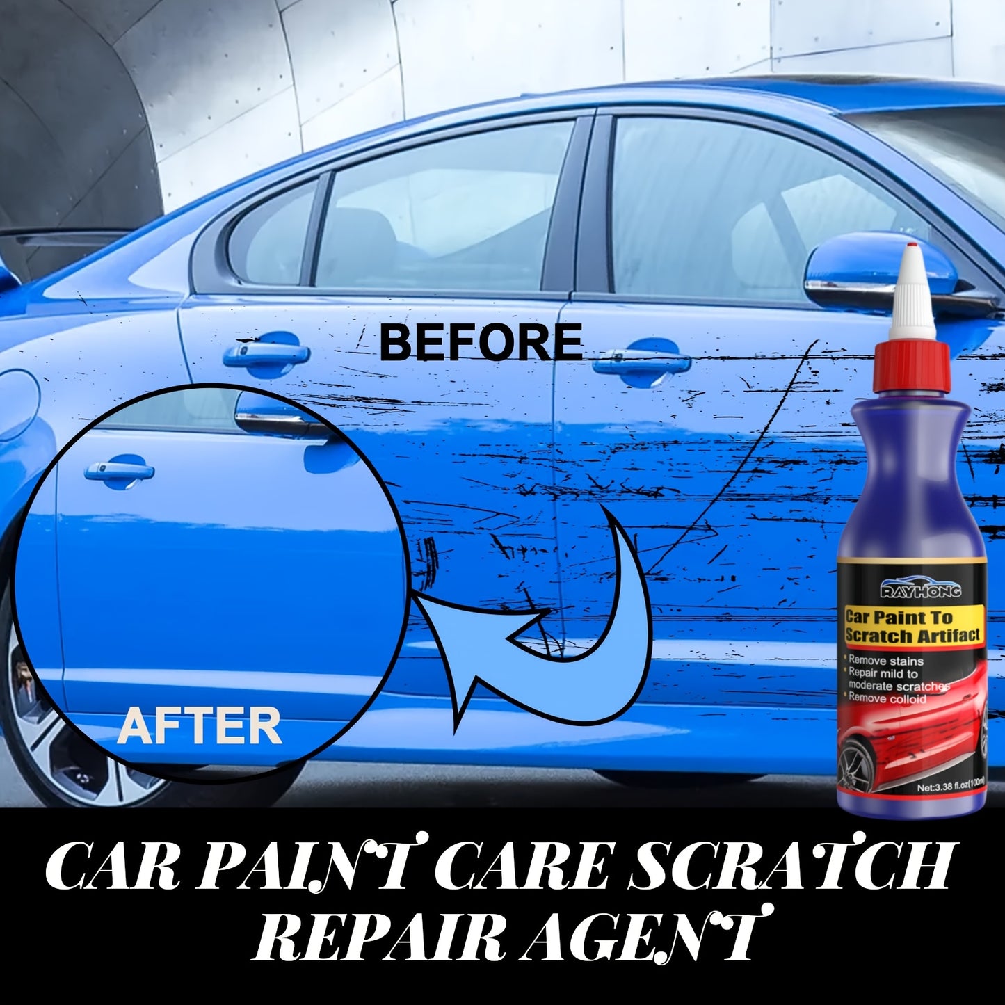 Automobile Scratch Repair Wax, Scratch Remover For Vehicles, Car Scratch Removal, Car Scratch Removal For Deep Scratches, Car Paint Repair And Coating, Scratch Remover Car, All-purpose Automobile Polishing Agent