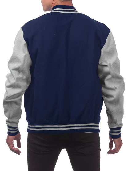 Men's Baseball Sports Active Windproof Jackets Men's Simple Style Clothing For Autumn Winter As Gifts Workout Training