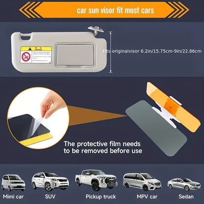 Polarized Sunshade for Automobile Anti Glare Polarized Sunshade - Easy to Install Buckle Closure to Prevent Glare/Uv/Stray Light, Safe Driving, Suitable for Use with Sedans, SUV, Truck