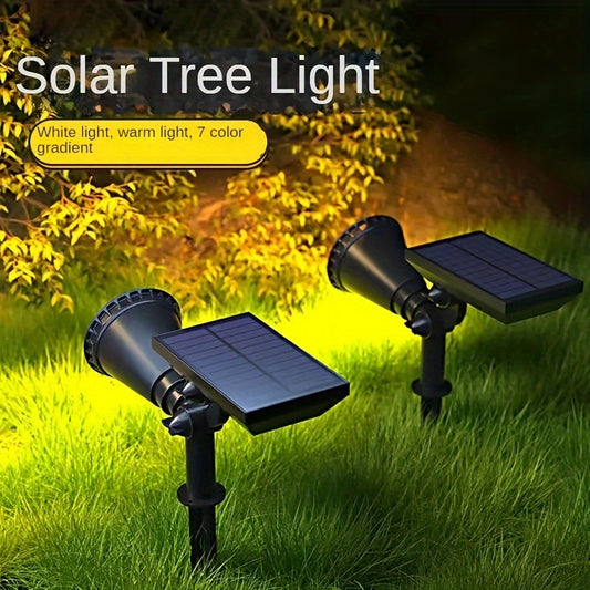 Pack of 1 Solar Pathway Spotlight, 18 LED Solar Powered Garden Light, Foldable Semi-Flush Mount Landscape Lighting Fixture, with Prong Bulb Base, Plastic Shade, with Installation Hardware, for Path, Lawn, Walkway, Driveway