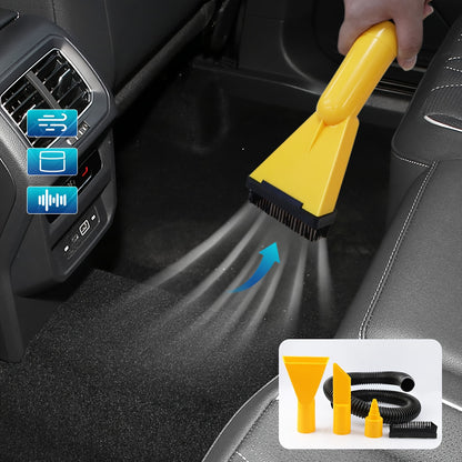 Large Capacity Vehicle Mounted Cylinder Style Double Use Bucket Vacuum Cleaner, Portable Multi Function Tool for Automobile Interior Cleaning