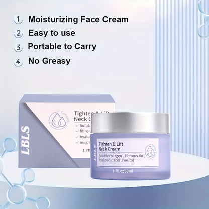 5pcs Neck & Face Cream - Firming And Lifting, Light Beige Tightening Cream for Neck And Face, Designed to Improve The Appearance Of Neck, 1.69oz