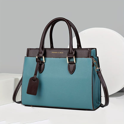 LABOONOO Women's Tote Bag - Sleek Minimalist Design with Adjustable Shoulder Strap & Zipper Closure, Spacious Handbag for Work, Travel, Everyday Use (Khaki/White/Blue/Black), Khaki Purse, Durable Polyester Lining