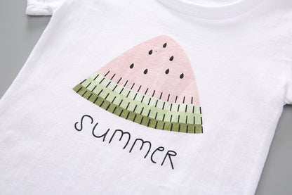 Ensemble de vêtements d'été pour bébés filles, T-Shirt et short mignons, 2 pièces/ensembles, tenues décontractées pour nourrissons, vêtements pour tout-petits, survêtements pour enfants, nouvelle collection