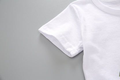 Ensemble de vêtements d'été pour bébés filles, T-Shirt et short mignons, 2 pièces/ensembles, tenues décontractées pour nourrissons, vêtements pour tout-petits, survêtements pour enfants, nouvelle collection