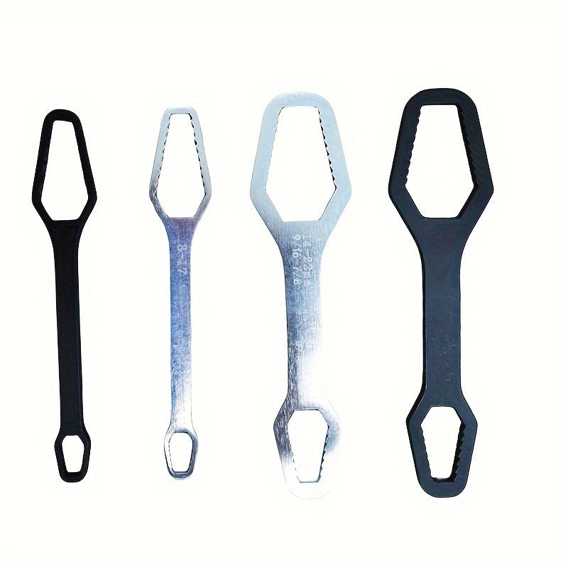 2pcs Universal Torx Wrench Set - 3-17mm and 8-22mm Sizes, Adjustable for Easy Automobile Maintenance, Double-Ended for Self-Tightening Convenience