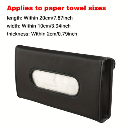 [Fashion Car Sunshade] Car Mounted Fashion Sunshade Paper Towel Box | Automobile Pull-out Carton