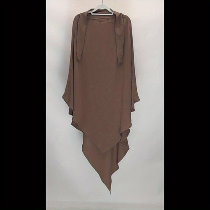 1pc Elegant Women'S Abaya Headscarf - Lightweight Breathable Islamic Hijab, Modest Muslim Robe, All-Season Travel & Everyday Hijab, Easy-to-Wear Abaya for Women, Islamic Clothing, Minimalist Design, Comfortable Fit, Hijabi Fa
